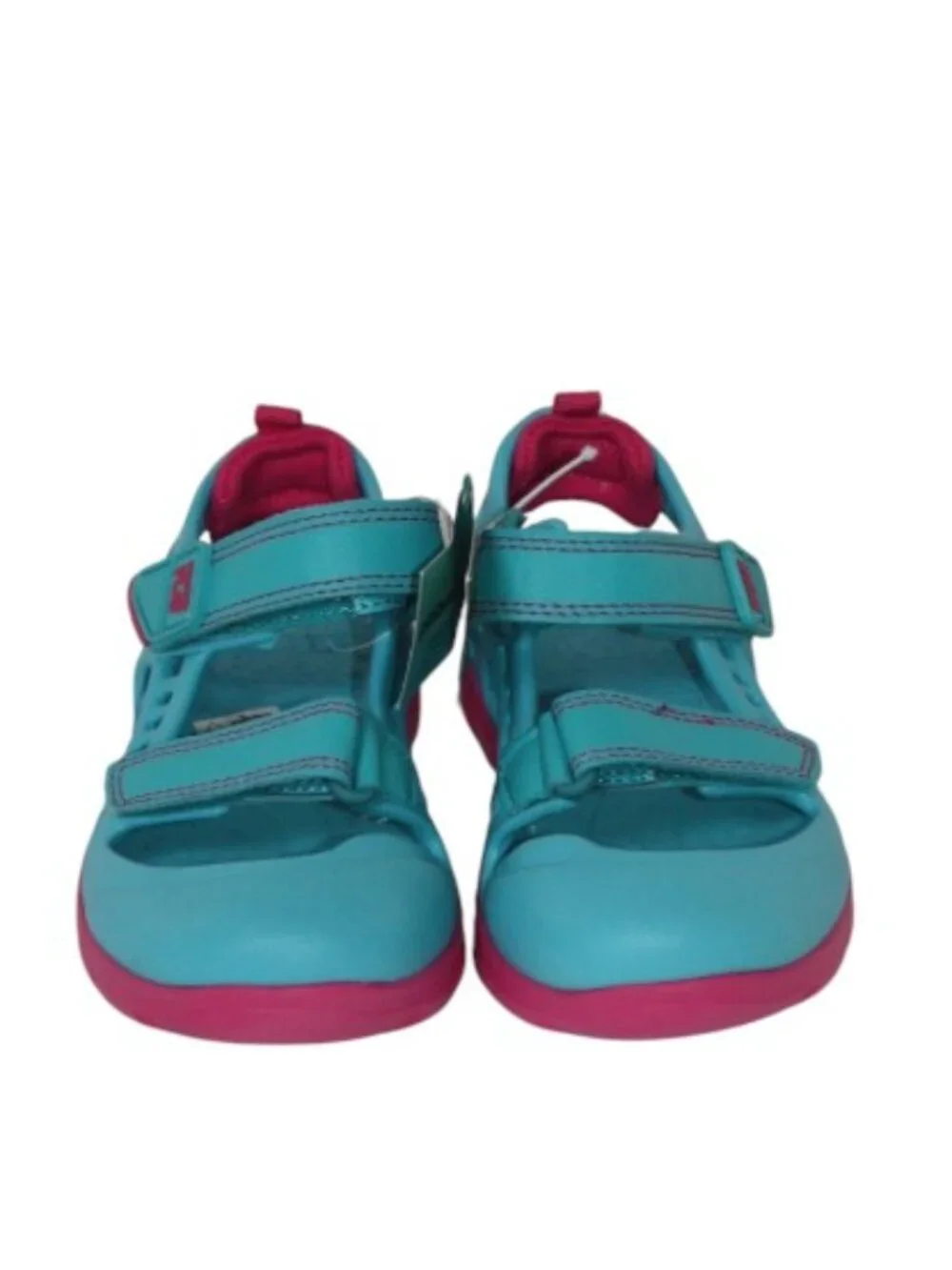 NWT Stride rite 'Made to Play' Blue & Pink Velcro Closed Toe Sandal Size 11
